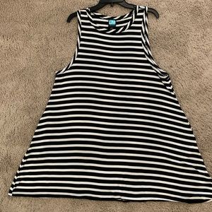 LM BEACH, black & white, swim cover up